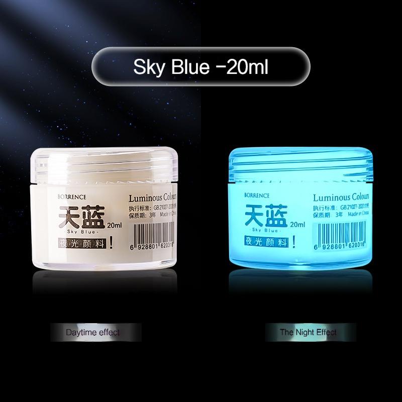 Borrence Glow In The Dark Acrylic Paint Set 20ml 8-Color Hand-Painted Graffiti DIY Fluorescent Pigment Luminous Paint Waterproof небо синє кольору
Borrence Glow In The Dark Acrylic Paint Set 20ml 8-Color Hand-Painted Graffiti DIY Fluorescent Pigment Luminous Paint Waterproof небо синє кольору
