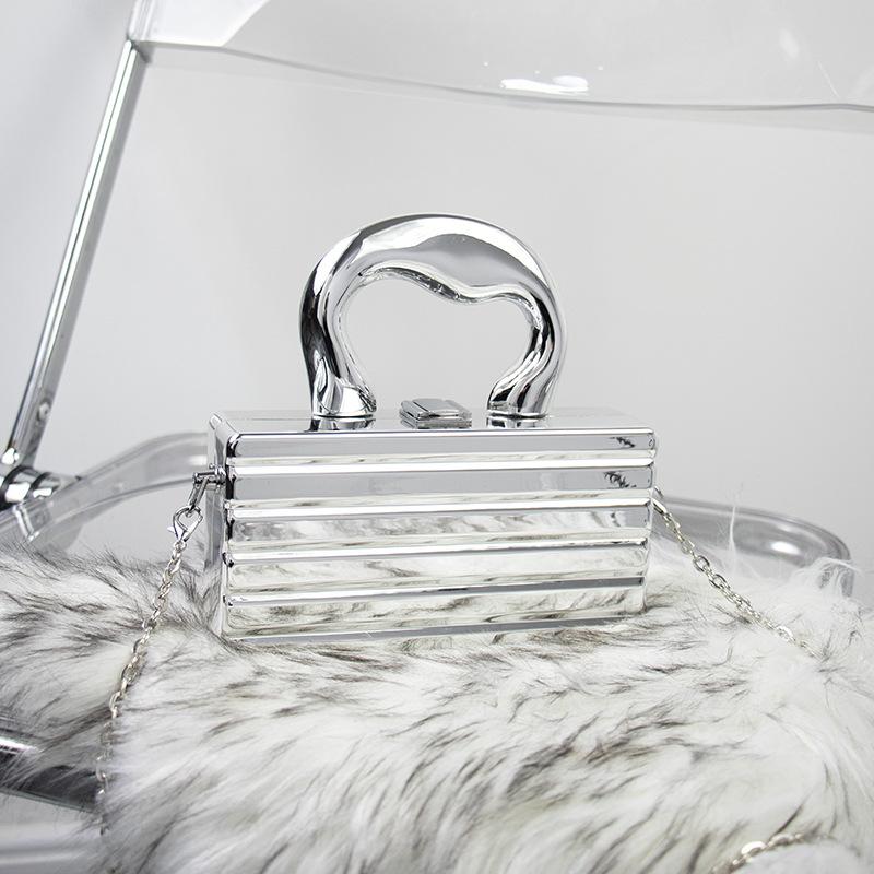 Gold Silvery Acrylic Box Bags Clutch Evening Bag Elegent Chain Shoulder Bag For Women 2024 Handbag For Wedding/dating/party
Gold Silvery Acrylic Box Bags Clutch Evening Bag Elegent Chain Shoulder Bag For Women 2024 Handbag For Wedding/dating/party