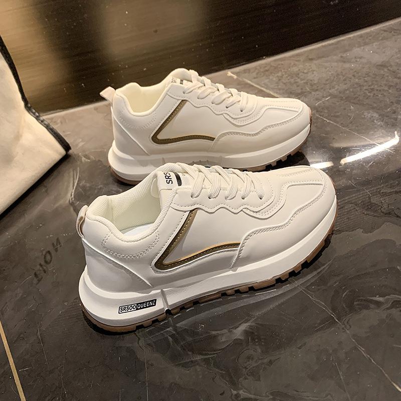 Обувь Женская толстая подошва увеличивает рост Весна и Осень универсальная повседневная беговая спортивная белая обувь 41 хаки
Обувь Женская толстая подошва увеличивает рост Весна и Осень универсальная повседневная беговая спортивная белая обувь 41 хаки