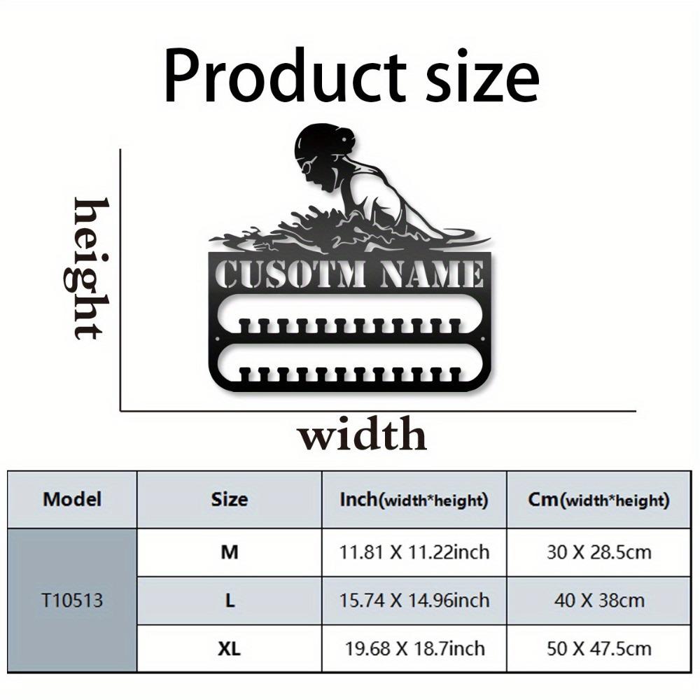 Unique 1 Piece Custom Iron Swimming Medal Hanger Wall Mounted Trophy Shelf Athletic Xmas Party Decor Hooks 30cm
Unique 1 Piece Custom Iron Swimming Medal Hanger Wall Mounted Trophy Shelf Athletic Xmas Party Decor Hooks 30cm