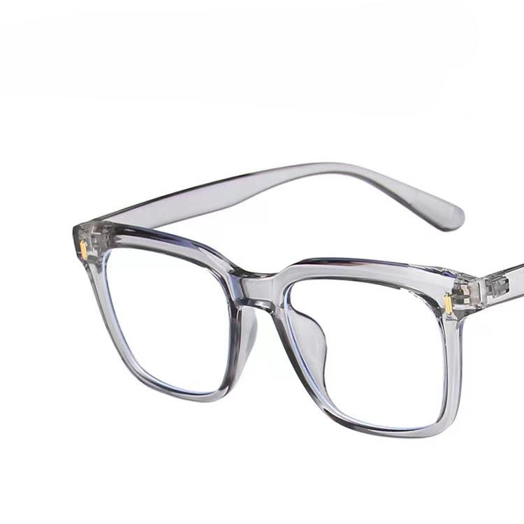 Квадратная оправа для очков с рисовыми ногтями, мужская анти-синяя светлая новая большая оправа для очков, оправа для интернет-знаменитостей, простое зеркало