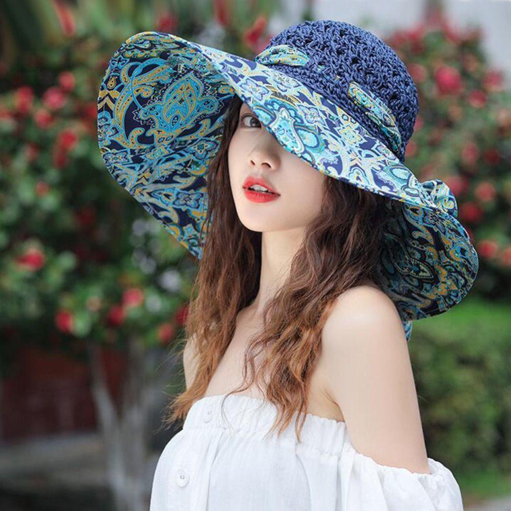 Floral Summer Sunscreen Bucket Hat Bowknot Flower Fisherman Hat Straw Weave Sun Hat Sun Protection style E
Floral Summer Sunscreen Bucket Hat Bowknot Flower Fisherman Hat Straw Weave Sun Hat Sun Protection style E