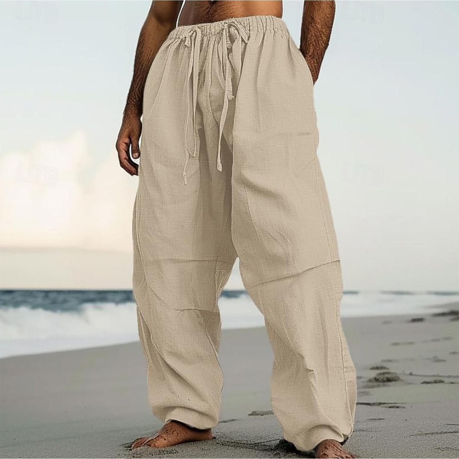 Men s Fashion Casual Solid Color Trousers Drawstring Trousers With Pockets L бежевий
Men s Fashion Casual Solid Color Trousers Drawstring Trousers With Pockets L бежевий