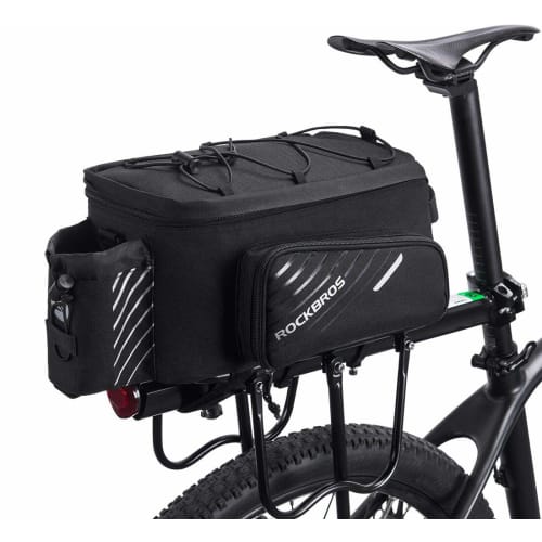 ROCKBROS Bicycle Rear Bag Large Capacity Pannier Bag Shoulder Frame Bag 9-12L Expandable with Waterproof Cover Water Repellent Adjustable Dividers Bla
ROCKBROS Bicycle Rear Bag Large Capacity Pannier Bag Shoulder Frame Bag 9-12L Expandable with Waterproof Cover Water Repellent Adjustable Dividers Bla