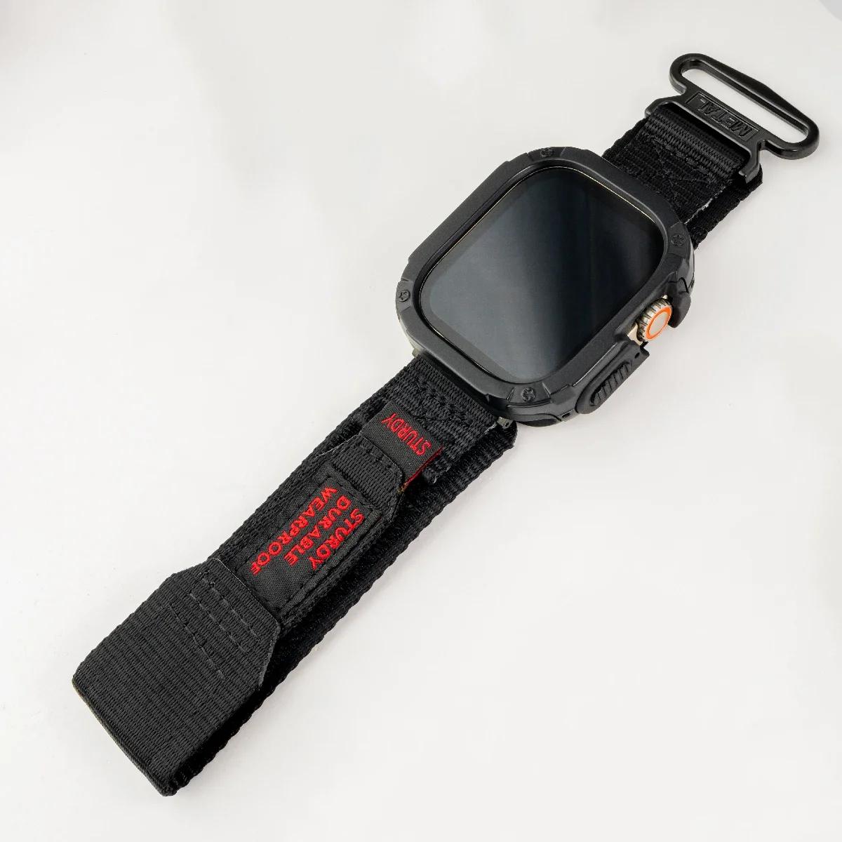 Нейлоновий ремінець+Чохол для Apple Watch Ultra Ремінець 42 46мм 49мм 44мм 41мм 45мм 40мм Тактичний спортивний браслет для Iwatch Серії 10 9 8 7 Series10-42mm
Нейлоновий ремінець+Чохол для Apple Watch Ultra Ремінець 42 46мм 49мм 44мм 41мм 45мм 40мм Тактичний спортивний браслет для Iwatch Серії 10 9 8 7 Series10-42mm