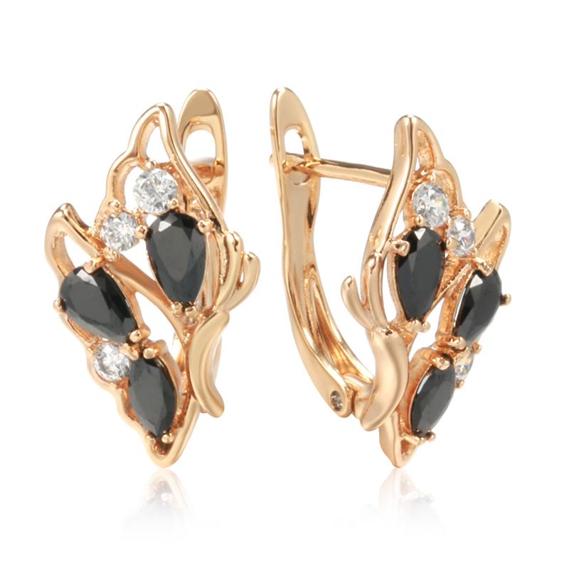 Abstract Butterfly Earrings For Women Black Natural Zircon With Rose Gold Color High Quality Daily Fine Jewelry
Abstract Butterfly Earrings For Women Black Natural Zircon With Rose Gold Color High Quality Daily Fine Jewelry