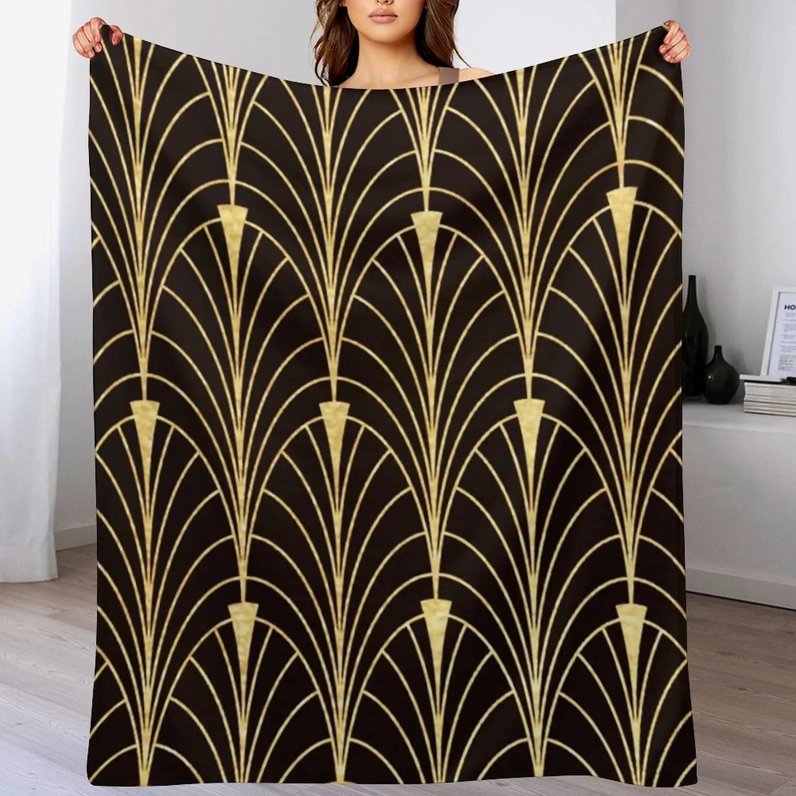 Sophisticated Glitzy Faux Gold Art Deco Pattern Throw Blanket Foldable Soft Warm Blanket for Outdoor Use 102x76cm(40x30in)
Sophisticated Glitzy Faux Gold Art Deco Pattern Throw Blanket Foldable Soft Warm Blanket for Outdoor Use 102x76cm(40x30in)