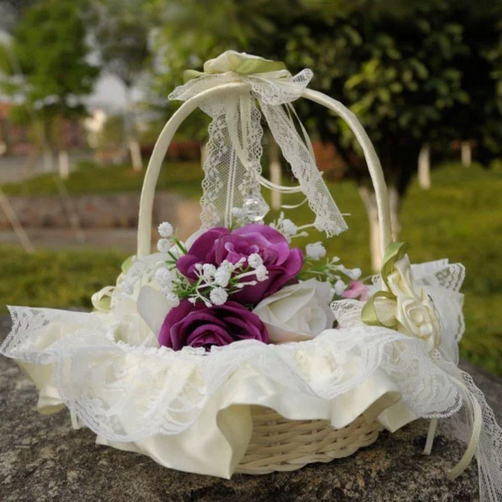 Pearl Handle Wedding Lace Flower Basket Rose Flower Satin Bow Hanbag Bridesmaid/Brid/Flower Girls синий
Pearl Handle Wedding Lace Flower Basket Rose Flower Satin Bow Hanbag Bridesmaid/Brid/Flower Girls синий