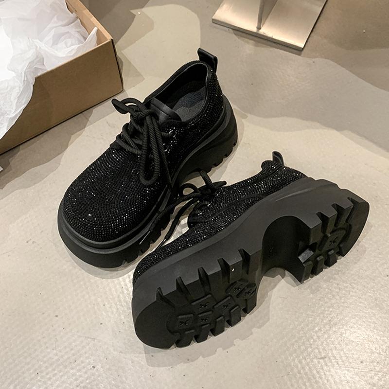 Женские балетки Спортивная обувь Блестящие На шнуровке Кроссовки на платформе Хрустальные лоферы 2025 Осень Дизайнерские Zapatillas De Mujer 40 чёрный
Женские балетки Спортивная обувь Блестящие На шнуровке Кроссовки на платформе Хрустальные лоферы 2025 Осень Дизайнерские Zapatillas De Mujer 40 чёрный