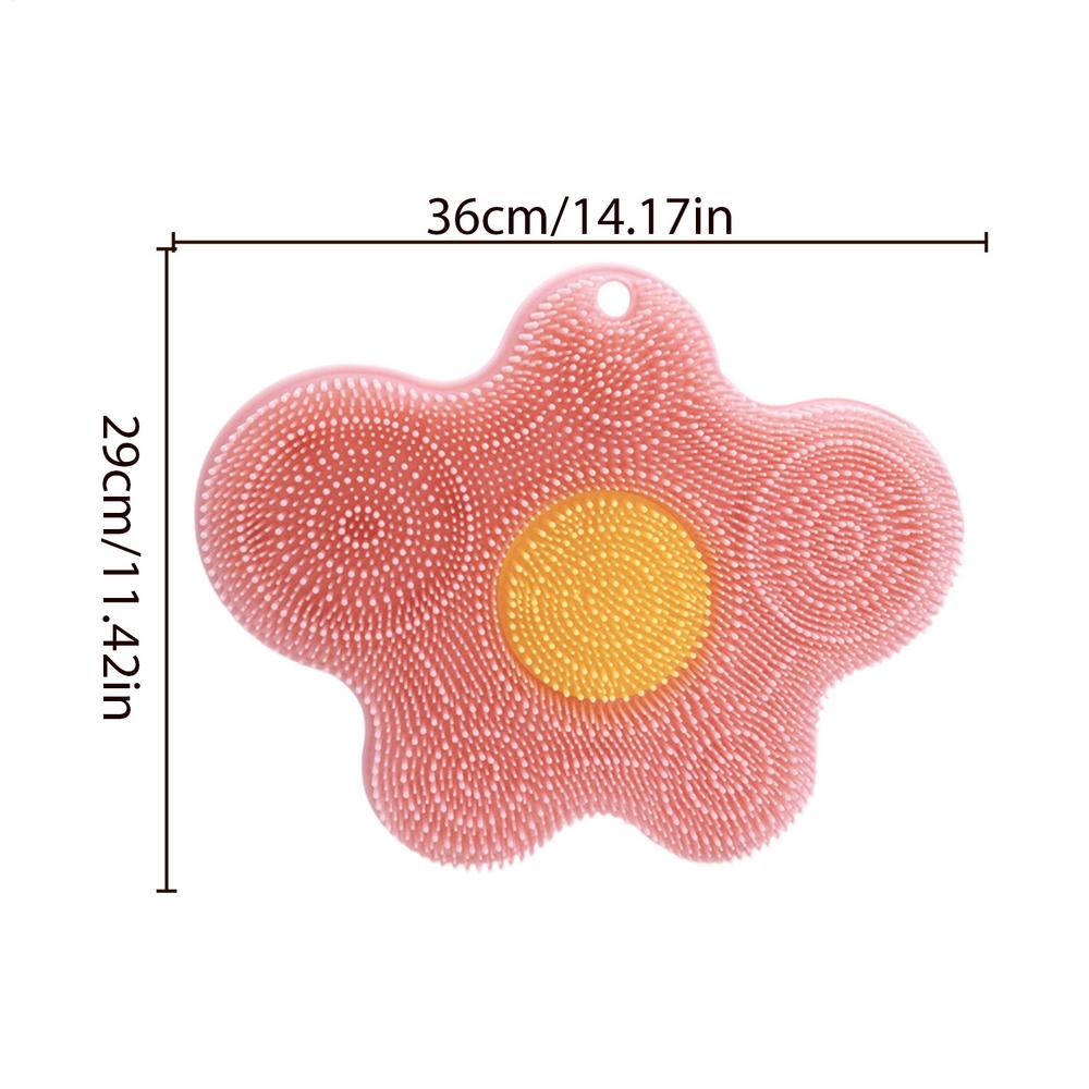 Foot Shower Scrubber Silicone Scrubbing Mat With Non-Slip Suction Cups Back Scrubber For Shower For Cleaning Wash Floor Wall розовый
Foot Shower Scrubber Silicone Scrubbing Mat With Non-Slip Suction Cups Back Scrubber For Shower For Cleaning Wash Floor Wall розовый