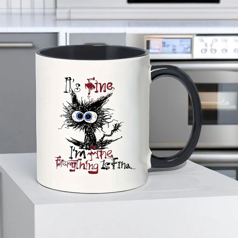 11oz Cat Afternoon Tea Mug Multifunctional Ceramic Coffee Mug Porcelain Coffee Cup Cappuccino Cup Espresso Cup for Cat Lovers 11oz
11oz Cat Afternoon Tea Mug Multifunctional Ceramic Coffee Mug Porcelain Coffee Cup Cappuccino Cup Espresso Cup for Cat Lovers 11oz