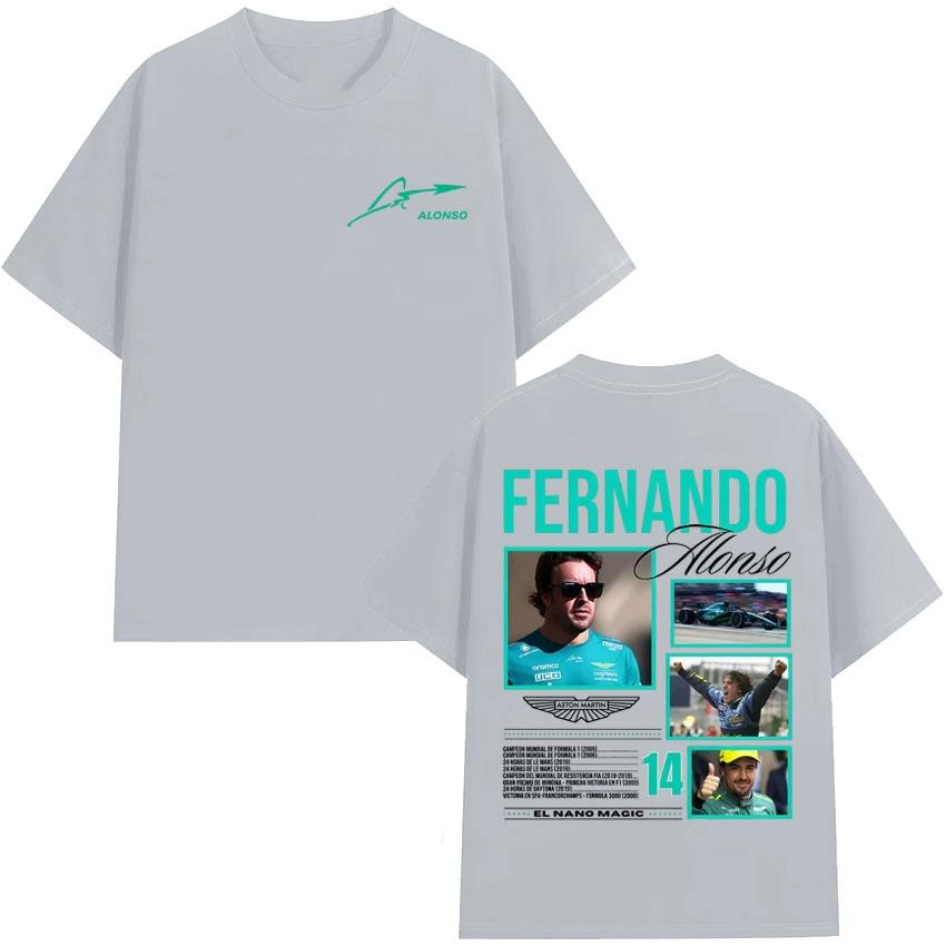 Літня футболка з принтом Фернандо Алонсо в стилі Харадзюку для чоловіків і жінок, високоякісна, 100% чиста бавовна, повсякденна футболка XL
Літня футболка з принтом Фернандо Алонсо в стилі Харадзюку для чоловіків і жінок, високоякісна, 100% чиста бавовна, повсякденна футболка XL