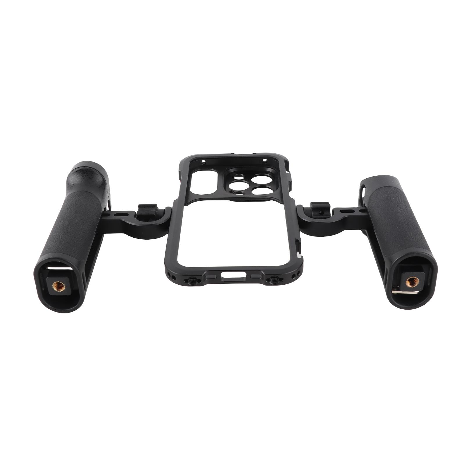 Portable Phone Cage with Dual Handles Mobile Phone Video Rig Handheld Smartphone Stabilizer Several Cold Shoe Mounts iPhone 14 Pro
Portable Phone Cage with Dual Handles Mobile Phone Video Rig Handheld Smartphone Stabilizer Several Cold Shoe Mounts iPhone 14 Pro