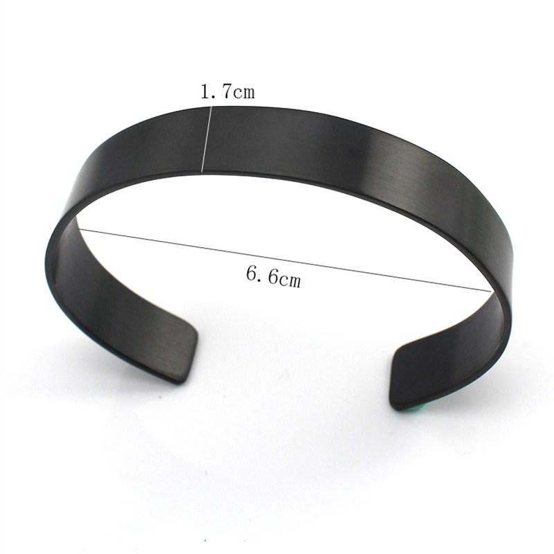 Blank Antique Black Cuff Bangle Bracelet Men Stainless Steel Fashion Jewelry матовий чорний колір
Blank Antique Black Cuff Bangle Bracelet Men Stainless Steel Fashion Jewelry матовий чорний колір