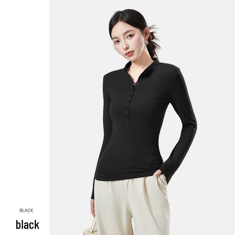 Женский антибактериальный облегающий термотоп с V-образным вырезом и воротником-стойкой с длинным рукавом для осени и зимы S (Recommended weight 40-50 kg) чёрный
Женский антибактериальный облегающий термотоп с V-образным вырезом и воротником-стойкой с длинным рукавом для осени и зимы S (Recommended weight 40-50 kg) чёрный