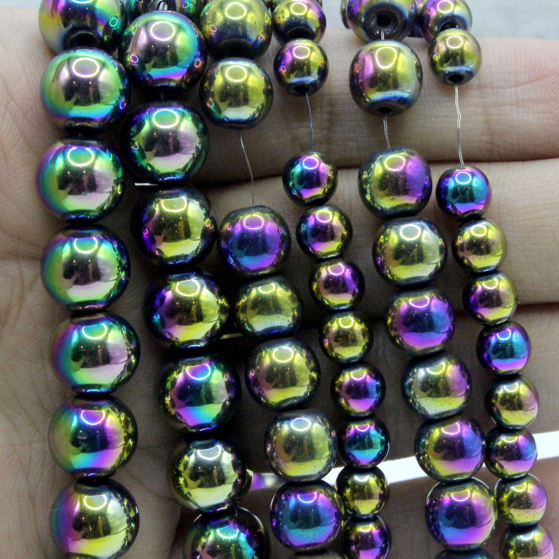 Круглые бусины из семицветного гематита для изготовления украшений своими руками 6mm/strand (approx. 60 beads)
Круглые бусины из семицветного гематита для изготовления украшений своими руками 6mm/strand (approx. 60 beads)