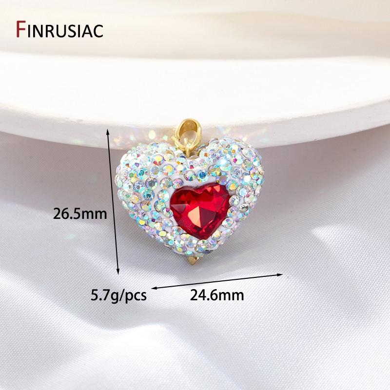 DIY Necklace Earrings Making Accessories 14K Gold Plated Brass Cubic Zircon Large Heart Charm For Jewelry Making Supplies 1 piece
DIY Necklace Earrings Making Accessories 14K Gold Plated Brass Cubic Zircon Large Heart Charm For Jewelry Making Supplies 1 piece