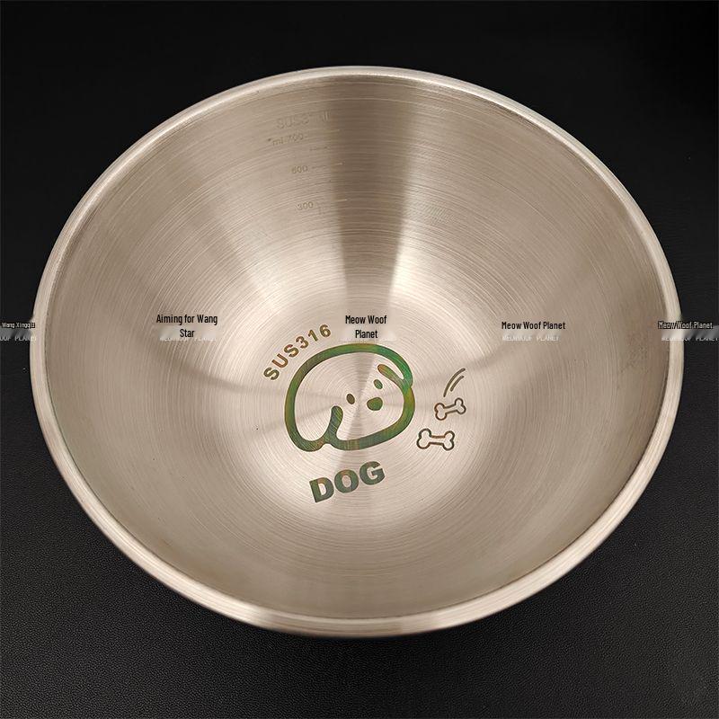 German Cat & Dog Bowl with Enlarged Neck Protection - 316 Stainless Steel, Thickened for Feeding & Watering
German Cat & Dog Bowl with Enlarged Neck Protection - 316 Stainless Steel, Thickened for Feeding & Watering