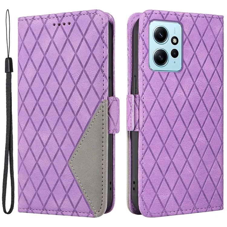 For Xiaomi Redmi Note 12 4G Leather Phone Case with Wallet Stand, Rhombus Imprinted Color Splicing Cover
For Xiaomi Redmi Note 12 4G Leather Phone Case with Wallet Stand, Rhombus Imprinted Color Splicing Cover