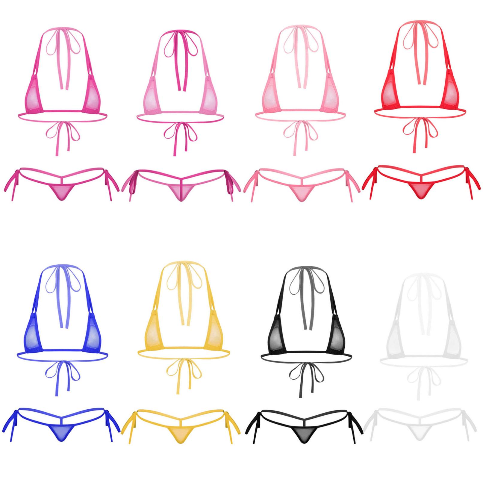 Mini Micro Bikini Set Top Thong String Transparent Mesh Women Sexy Triangle Swimwear Swimsuit BathingSuit Beach Sunbath Biquini рожевий
Mini Micro Bikini Set Top Thong String Transparent Mesh Women Sexy Triangle Swimwear Swimsuit BathingSuit Beach Sunbath Biquini рожевий
