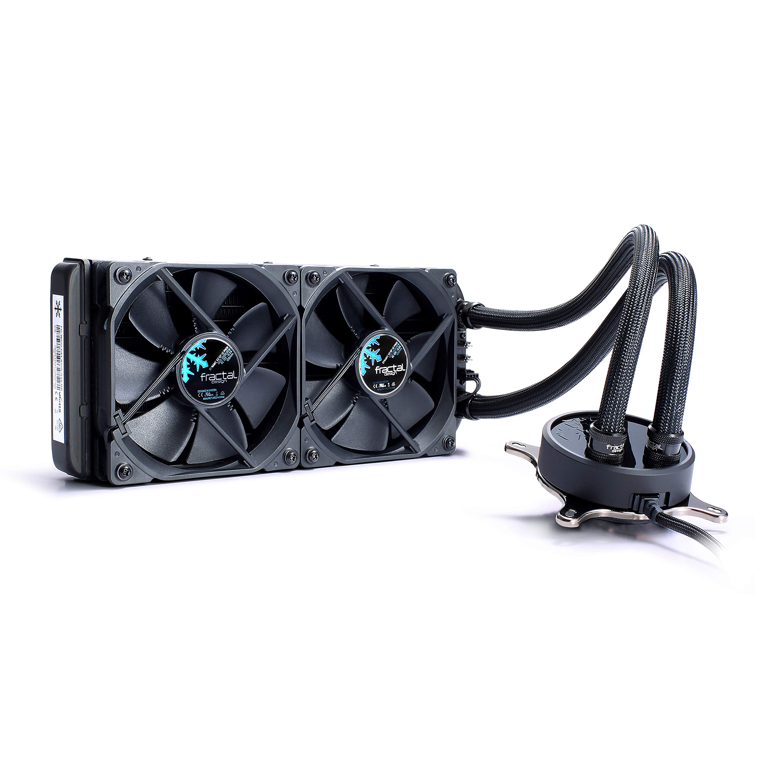 Fractal Design Celsius S24 Blackout Integrated Liquid CPU Cooler 120mm Fan x 2 HS1320 Сумісний з AM5 FD-WCU-CELSIUS-S24-BKO
Fractal Design Celsius S24 Blackout Integrated Liquid CPU Cooler 120mm Fan x 2 HS1320 Сумісний з AM5 FD-WCU-CELSIUS-S24-BKO
