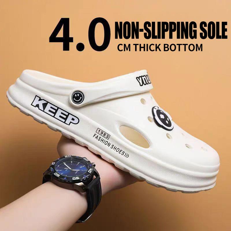 Hole shoes men s 2025 summer beach shoes non-slip lightweight thick-soled externally worn sports bag head slippers men 40-41 белый
Hole shoes men s 2025 summer beach shoes non-slip lightweight thick-soled externally worn sports bag head slippers men 40-41 белый