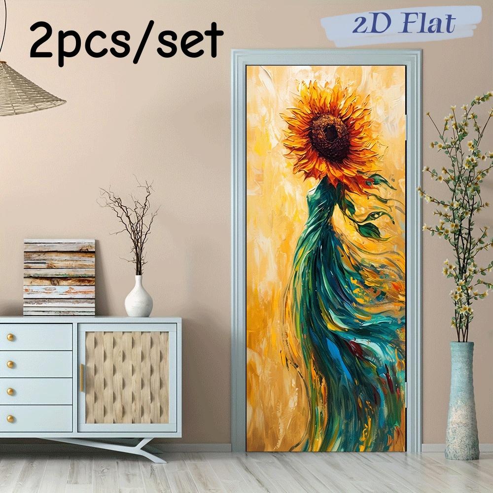 2pcs Sunflower Art Decorative Wall Stickers Nordic Style Living Room Entrance Bedroom Door Stickers Self Adhesive Removable Abst (as the picture,38.5x200cmx2)
2pcs Sunflower Art Decorative Wall Stickers Nordic Style Living Room Entrance Bedroom Door Stickers Self Adhesive Removable Abst (as the picture,38.5x200cmx2)