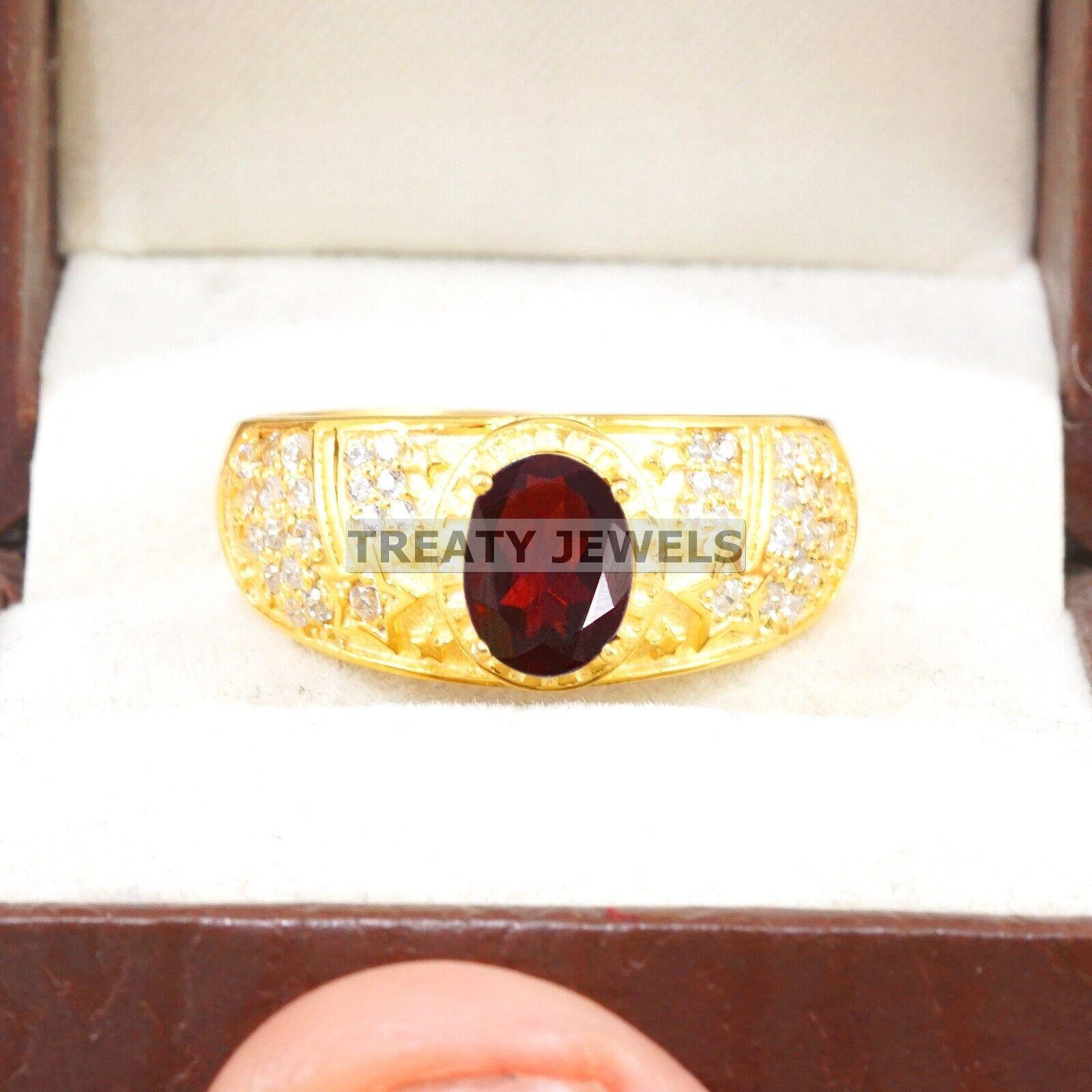 Garnet Oval Cut With 925 Sterling Silver Gold Plated Ring For Men s #B112 JL375671456158 4-16 US золотий
Garnet Oval Cut With 925 Sterling Silver Gold Plated Ring For Men s #B112 JL375671456158 4-16 US золотий