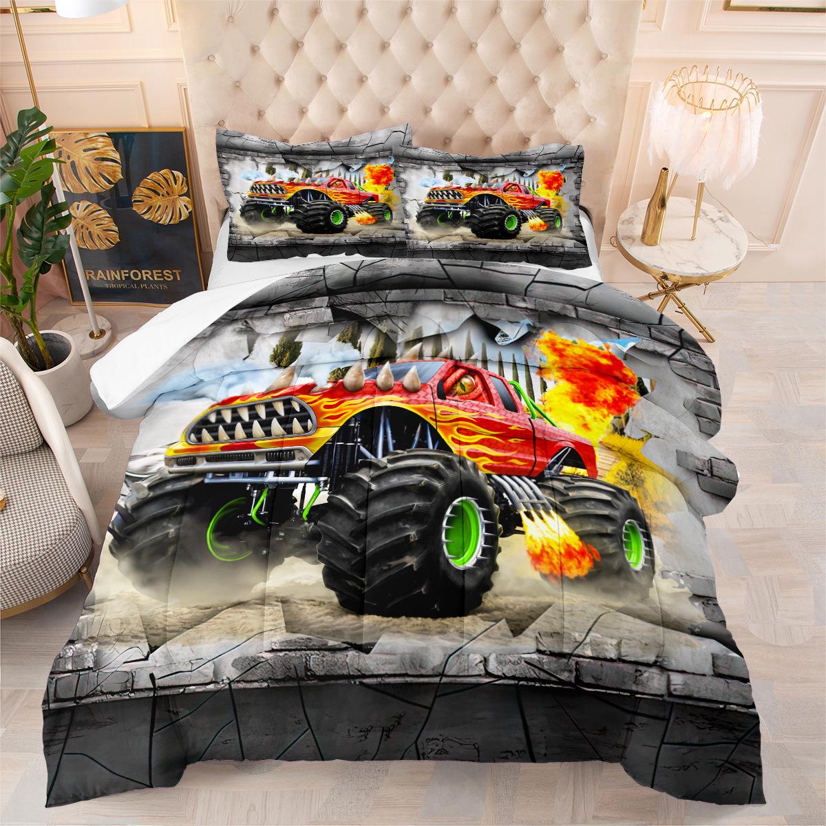 Pickup Truck Racing Game Flame Car Fat Quilt Bedding 3-piece 3d Quilt Cover Set 140*200cm
Pickup Truck Racing Game Flame Car Fat Quilt Bedding 3-piece 3d Quilt Cover Set 140*200cm