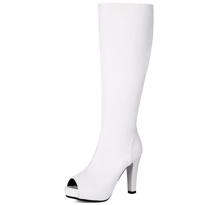 Женские высокие сапоги на платформе, сексуальные черные белые на каблуке, ботфорты до колена, женская мода, с открытым носком, длинные высокие туфли, женские 2025 осень 39 белый
Женские высокие сапоги на платформе, сексуальные черные белые на каблуке, ботфорты до колена, женская мода, с открытым носком, длинные высокие туфли, женские 2025 осень 39 белый