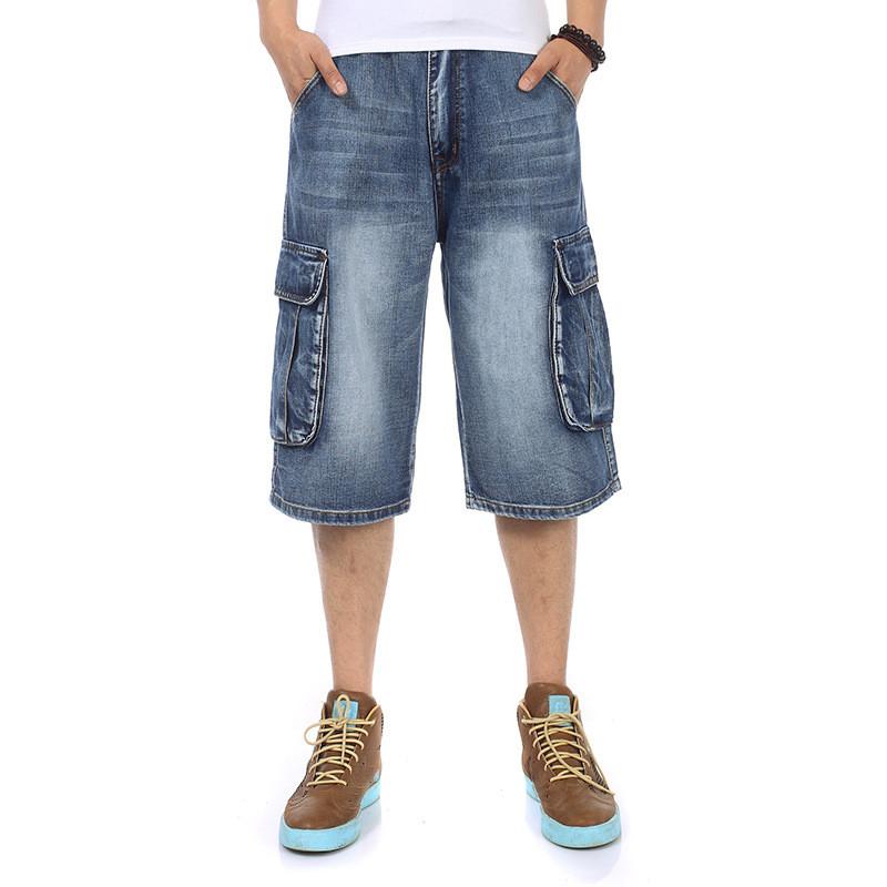 Men s Summer Multi-Pocket Men s Blue Denim Shorts Streetwear Loose Large Size Straight Denim Shorts 46 синий
Men s Summer Multi-Pocket Men s Blue Denim Shorts Streetwear Loose Large Size Straight Denim Shorts 46 синий