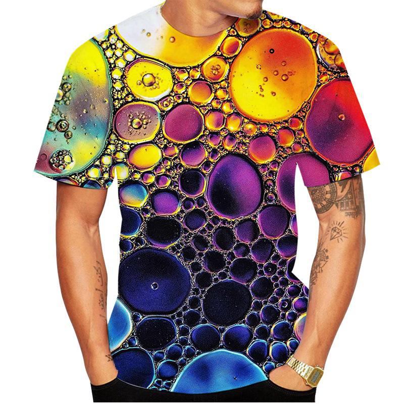 Rainbow Bubble Pattern Men s T-shirt Color 3D Printed T-shirt Summer Casual Harajuku O-Collar Shirt S
Rainbow Bubble Pattern Men s T-shirt Color 3D Printed T-shirt Summer Casual Harajuku O-Collar Shirt S