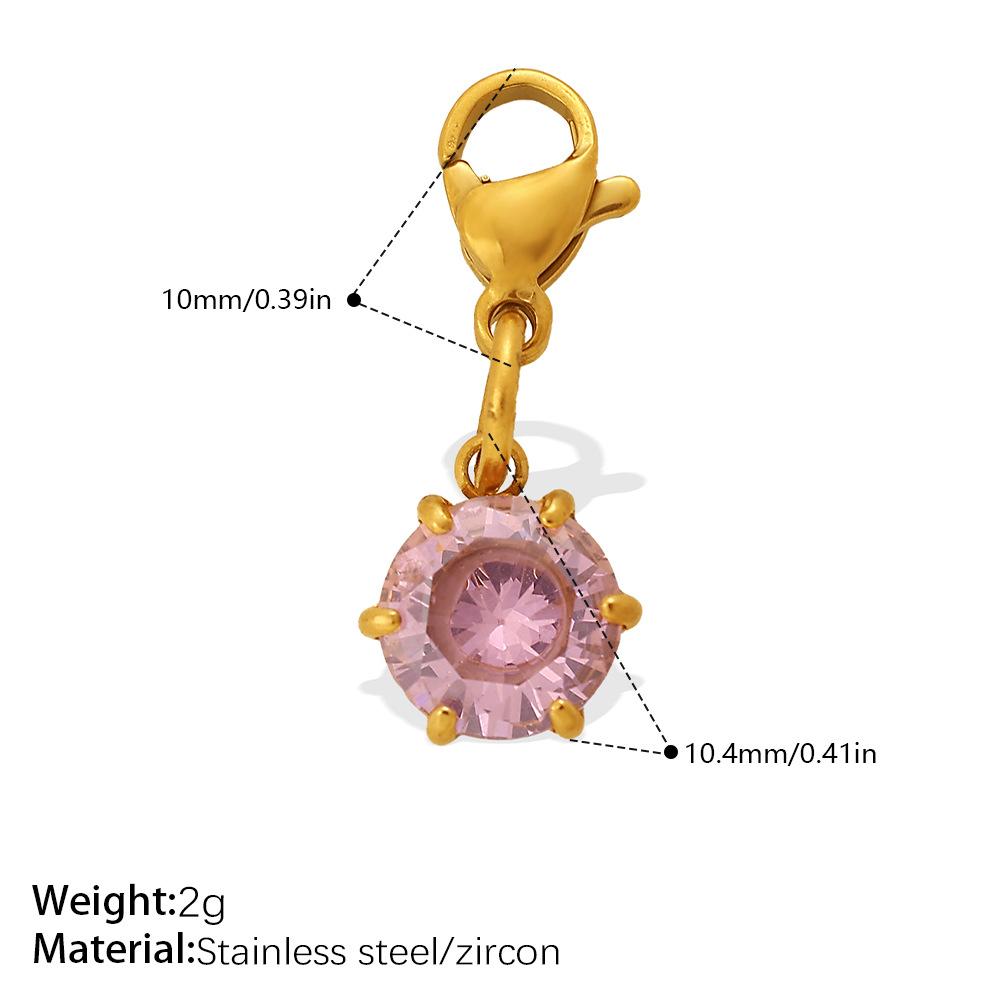Minimalist Luxury Color Zircon Detachable Lobster Clasp Pendant, Stainless Steel DIY Bag Chain & Bracelet 2
Minimalist Luxury Color Zircon Detachable Lobster Clasp Pendant, Stainless Steel DIY Bag Chain & Bracelet 2