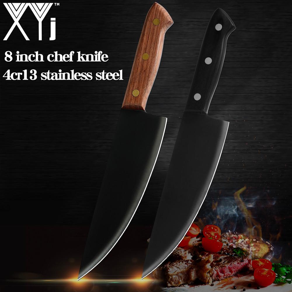 2PCS Шеф-повар Кухонные ножи Набор Полный Tang Лезвие Деревянная ручка Черный Коричневый Цвет Мясо Рыба Кулинарный аксессуар 
2PCS Шеф-повар Кухонные ножи Набор Полный Tang Лезвие Деревянная ручка Черный Коричневый Цвет Мясо Рыба Кулинарный аксессуар