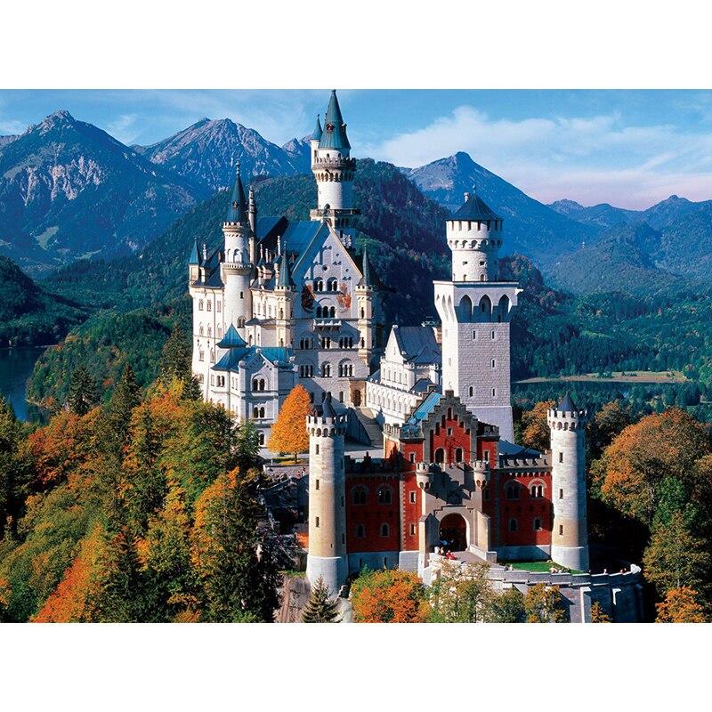 Новый 5D DIY алмазная живопись пейзаж замок Алмазная вышивка полная круглая дрель горный хрусталь ремесло пейзаж домашний декор подарок Full Round 40x50CM