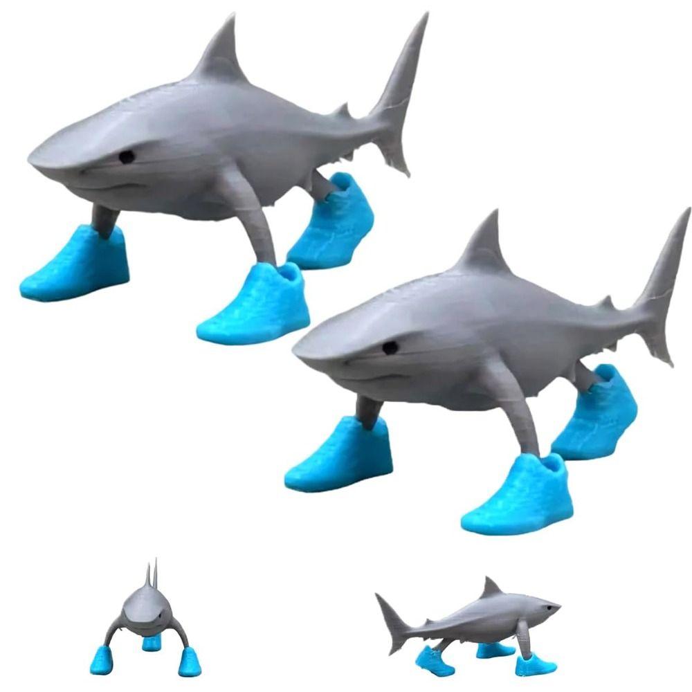 Desk Decor Wear Shoes Sharks 3D Printed Shark Meme Figurines for Colleagues and Friends
Desk Decor Wear Shoes Sharks 3D Printed Shark Meme Figurines for Colleagues and Friends