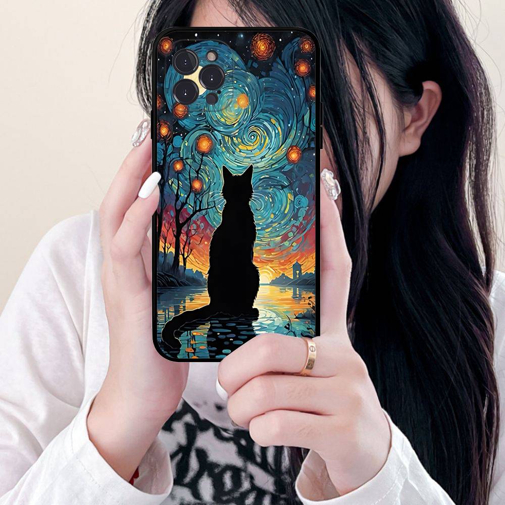 Cute Van-Gogh Starry Night Cat Phone Case For Iphone 17 16 15 14 11 12 13 Pro Max Plus Case Cute Art Phone Cover iPhone 12
Cute Van-Gogh Starry Night Cat Phone Case For Iphone 17 16 15 14 11 12 13 Pro Max Plus Case Cute Art Phone Cover iPhone 12