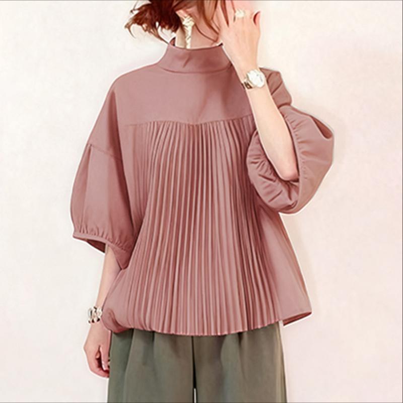 ZANZEA Женская повседневная блузка с воротником-стойкой, летняя, с рукавом до локтя 5XL розовый
ZANZEA Женская повседневная блузка с воротником-стойкой, летняя, с рукавом до локтя 5XL розовый