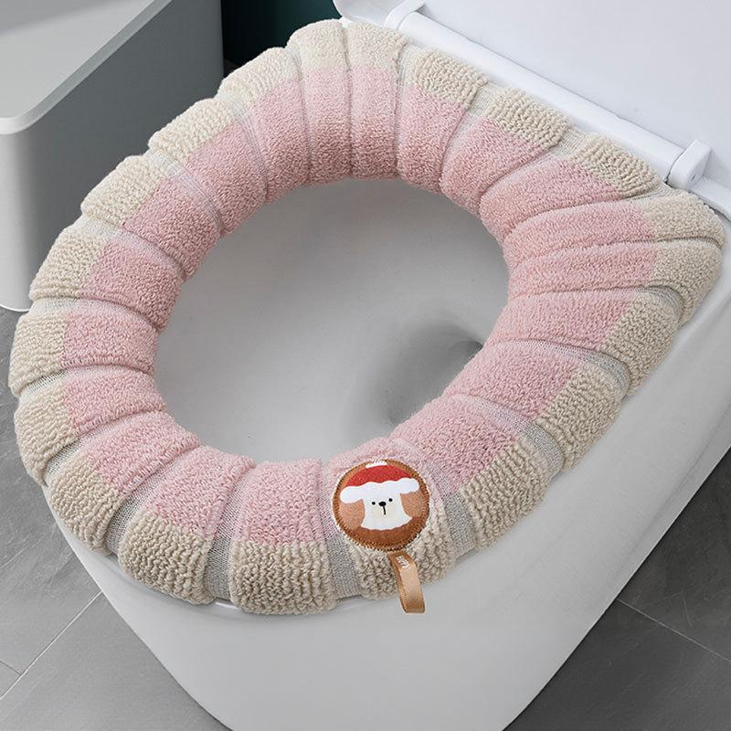 Color Block Portable Knitted Toilet Mat Thickened Washable Antifreeze Toilet Cover Thickened Knitted O Type Universal one size рожевий
Color Block Portable Knitted Toilet Mat Thickened Washable Antifreeze Toilet Cover Thickened Knitted O Type Universal one size рожевий