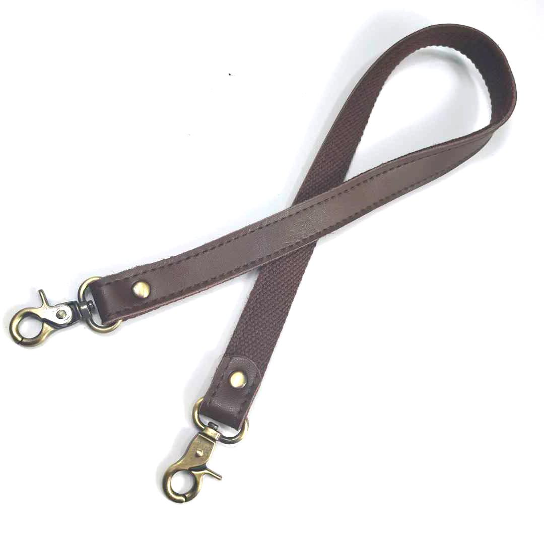 Genuine Leather & Canvas Shoulder Bag Strap with Replaceable Leather Handle KZ0301
Genuine Leather & Canvas Shoulder Bag Strap with Replaceable Leather Handle KZ0301