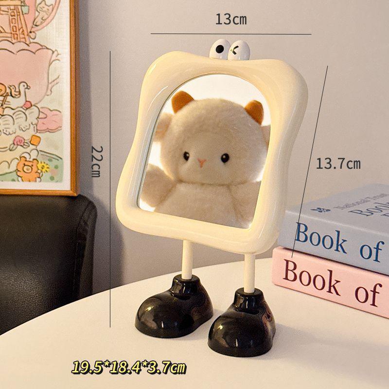 Cartoon Big Foot Tabletop Makeup Mirror Cute Long Legs Standing Vanity Mirror Aesthetic Dormitory Desktop Dressing Glass Mirror белый
Cartoon Big Foot Tabletop Makeup Mirror Cute Long Legs Standing Vanity Mirror Aesthetic Dormitory Desktop Dressing Glass Mirror белый
