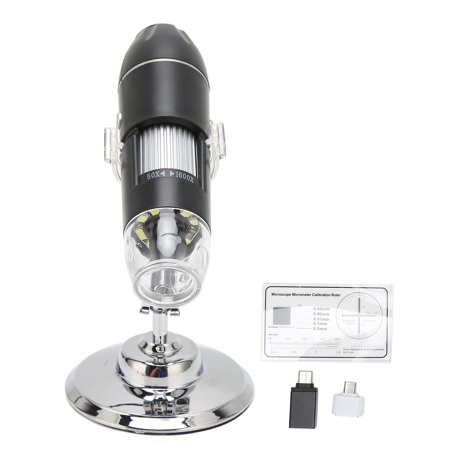 3 in 1 USB Digital Microscope 50X‑1600X Portable Handheld 8 LED Magnification Endoscope Camera for
3 in 1 USB Digital Microscope 50X‑1600X Portable Handheld 8 LED Magnification Endoscope Camera for
