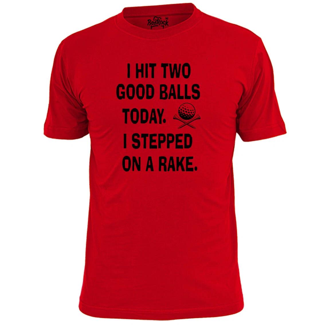Mens I Hit Two Good Balls Funny Golf T shirt Golfing Masters Open Woods L
Mens I Hit Two Good Balls Funny Golf T shirt Golfing Masters Open Woods L