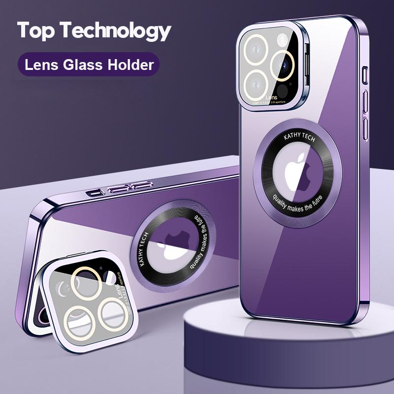 Роскошный магнитный прозрачный чехол для телефона Magsafe для iPhone 14 13 12 Pro Max Plus, откидной кронштейн для объектива камеры, чехол для беспроводной зарядки
Роскошный магнитный прозрачный чехол для телефона Magsafe для iPhone 14 13 12 Pro Max Plus, откидной кронштейн для объектива камеры, чехол для беспроводной зарядки