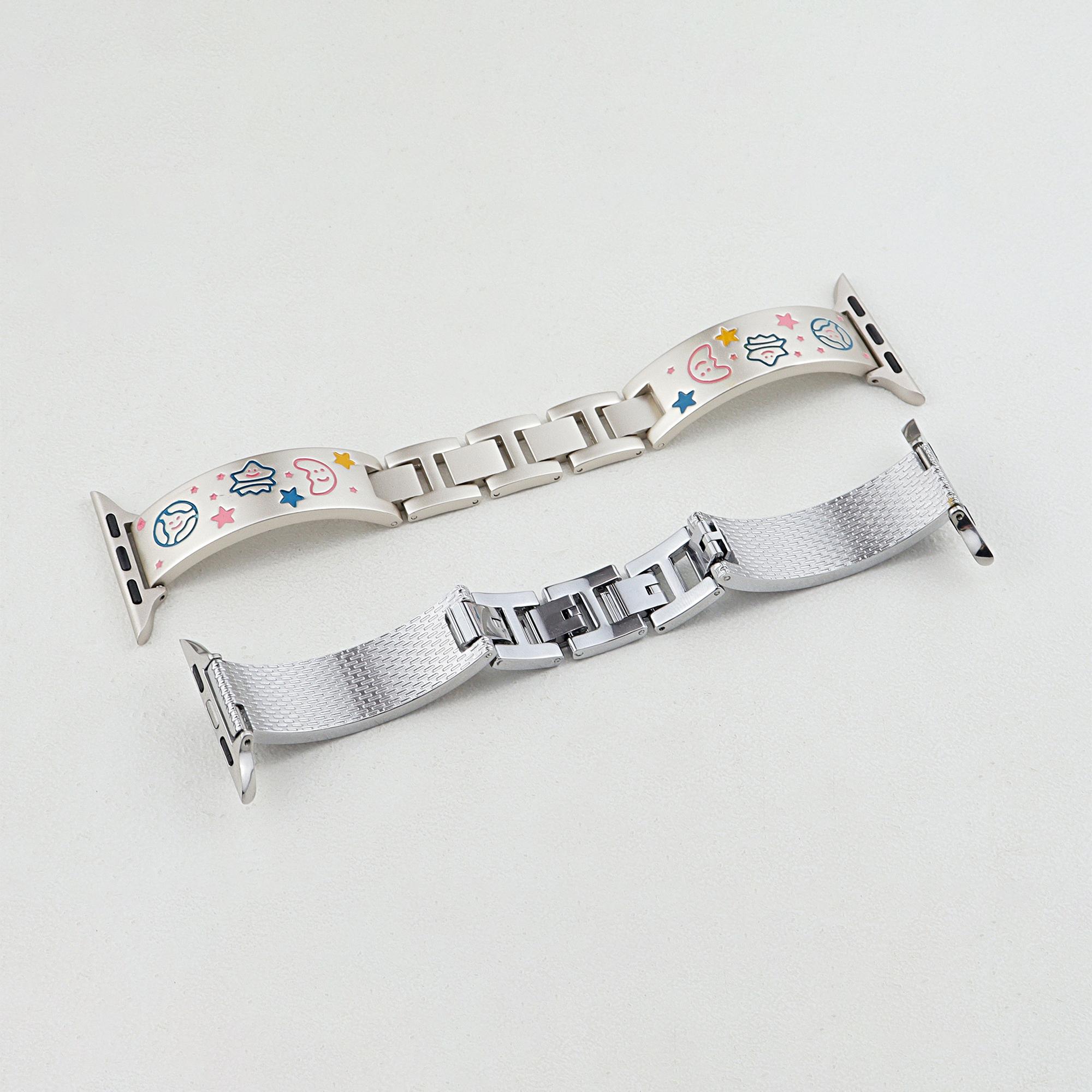 For Apple Watch Series 10 42mm/9 8 7 41mm/SE (2023) SE (2022) SE 6 5 4 40mm/3 2 1 38mm Metal Watch Band Starlight
For Apple Watch Series 10 42mm/9 8 7 41mm/SE (2023) SE (2022) SE 6 5 4 40mm/3 2 1 38mm Metal Watch Band Starlight