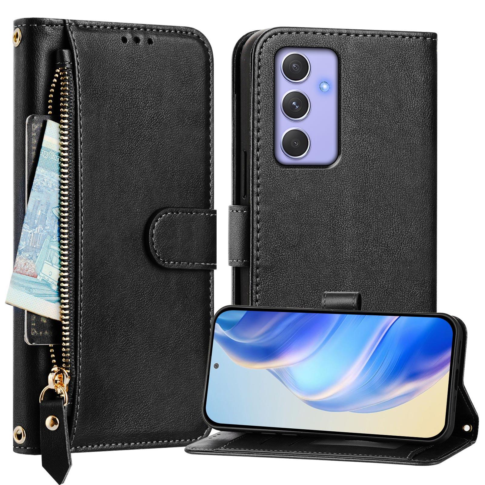 For Samsung Galaxy A54 5G Case Zipper Pocket Multiple Card Slots Leather Phone Cover Brown
For Samsung Galaxy A54 5G Case Zipper Pocket Multiple Card Slots Leather Phone Cover Brown