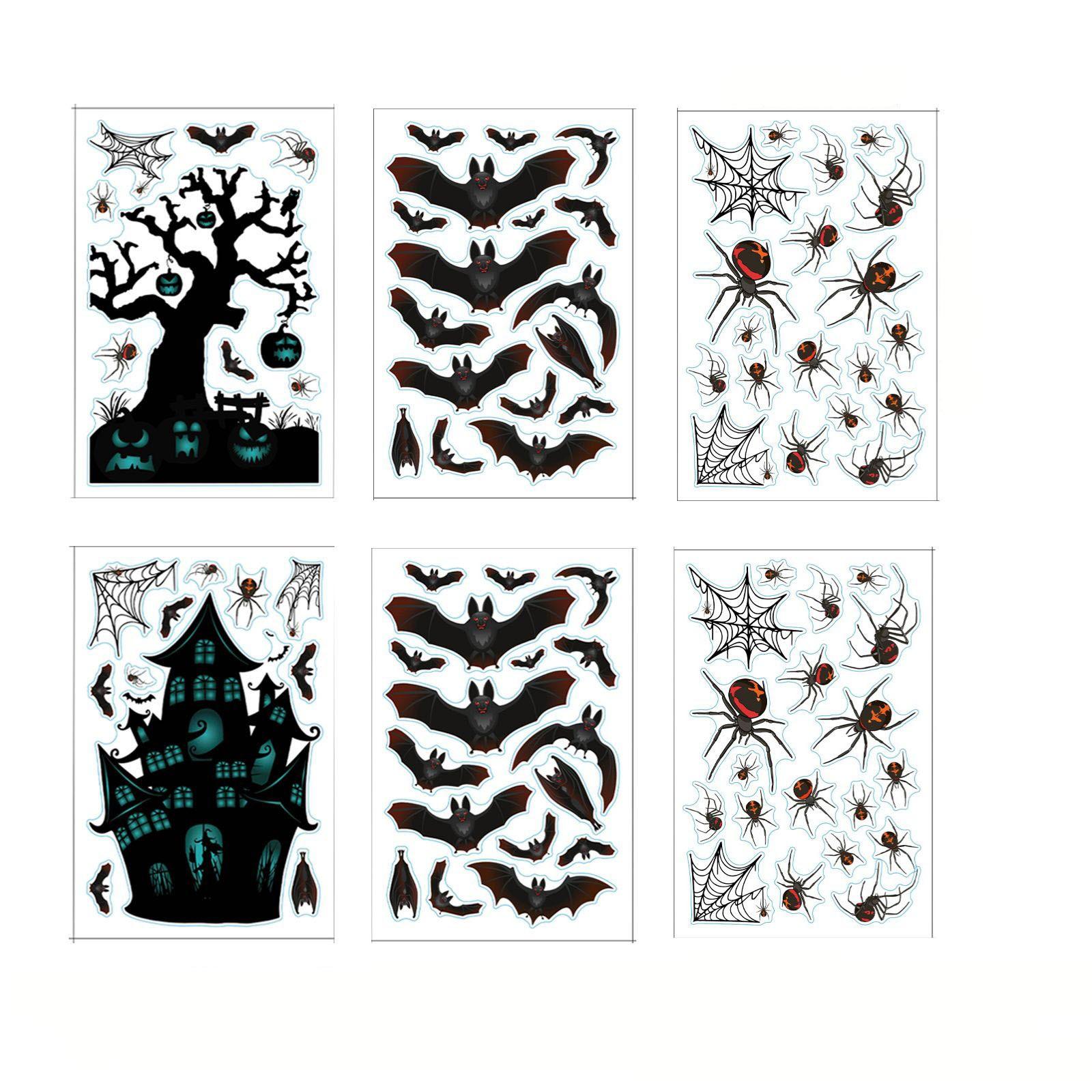 6-Pack Halloween Castle Decoration Wall Sticker Window Sticker Creative Wall Sticker чорний
6-Pack Halloween Castle Decoration Wall Sticker Window Sticker Creative Wall Sticker чорний