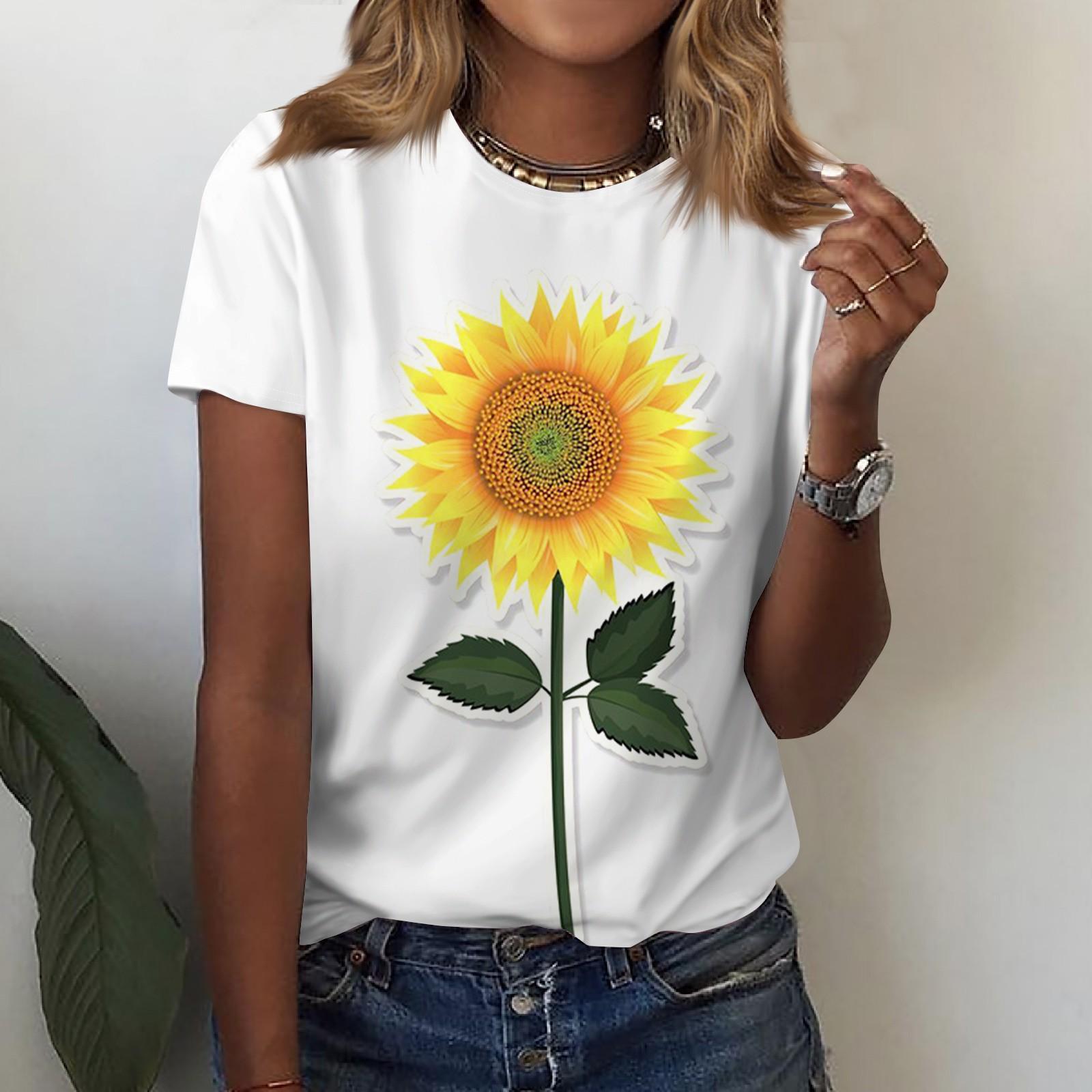 Жіноча модна повсякденна футболка з круглим вирізом і короткими рукавами S жовтий
Жіноча модна повсякденна футболка з круглим вирізом і короткими рукавами S жовтий