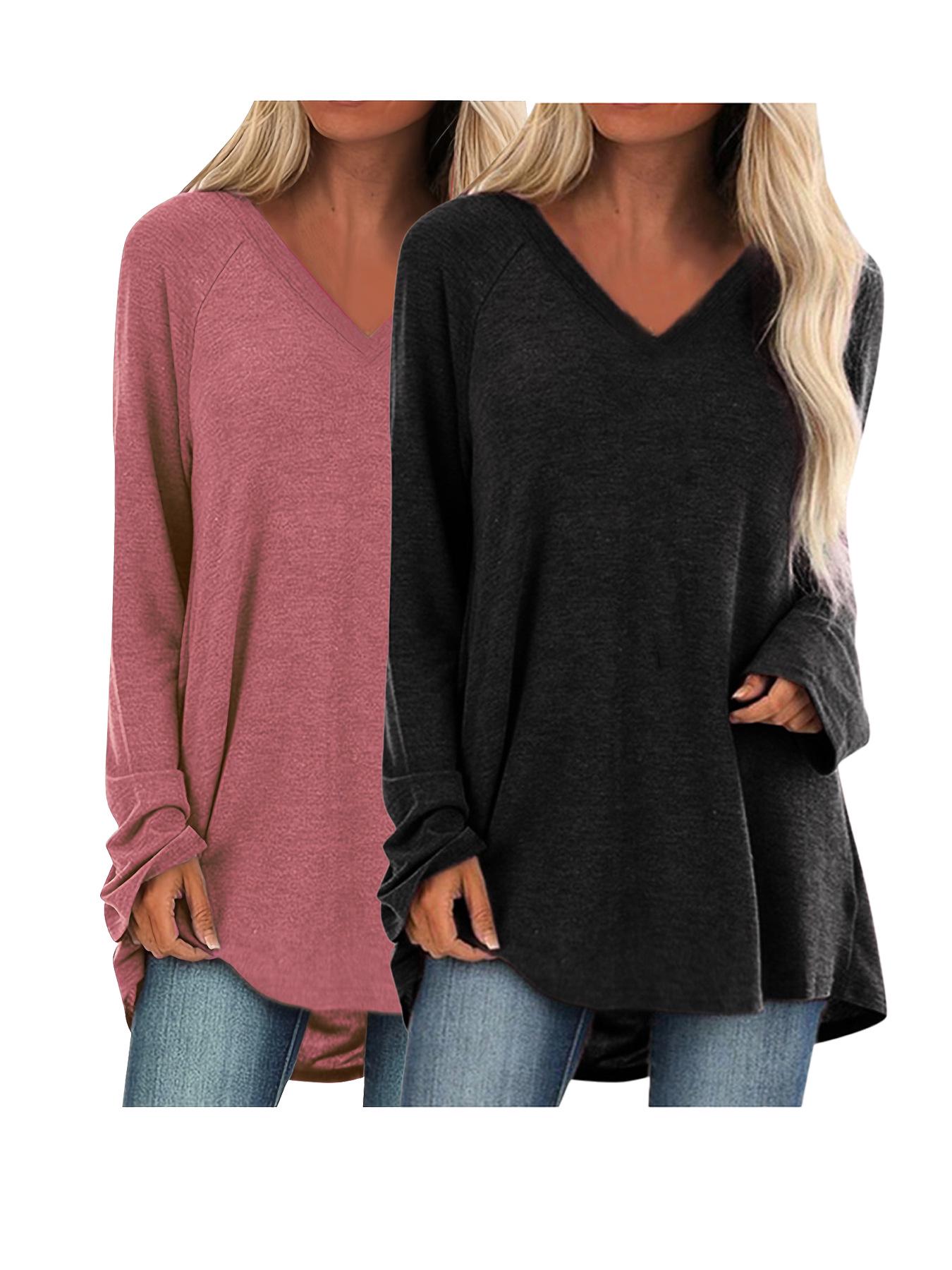 Women s V-Neck Swallowtail Long Sleeve T-Shirt Set Medium рожевий/чорний
Women s V-Neck Swallowtail Long Sleeve T-Shirt Set Medium рожевий/чорний