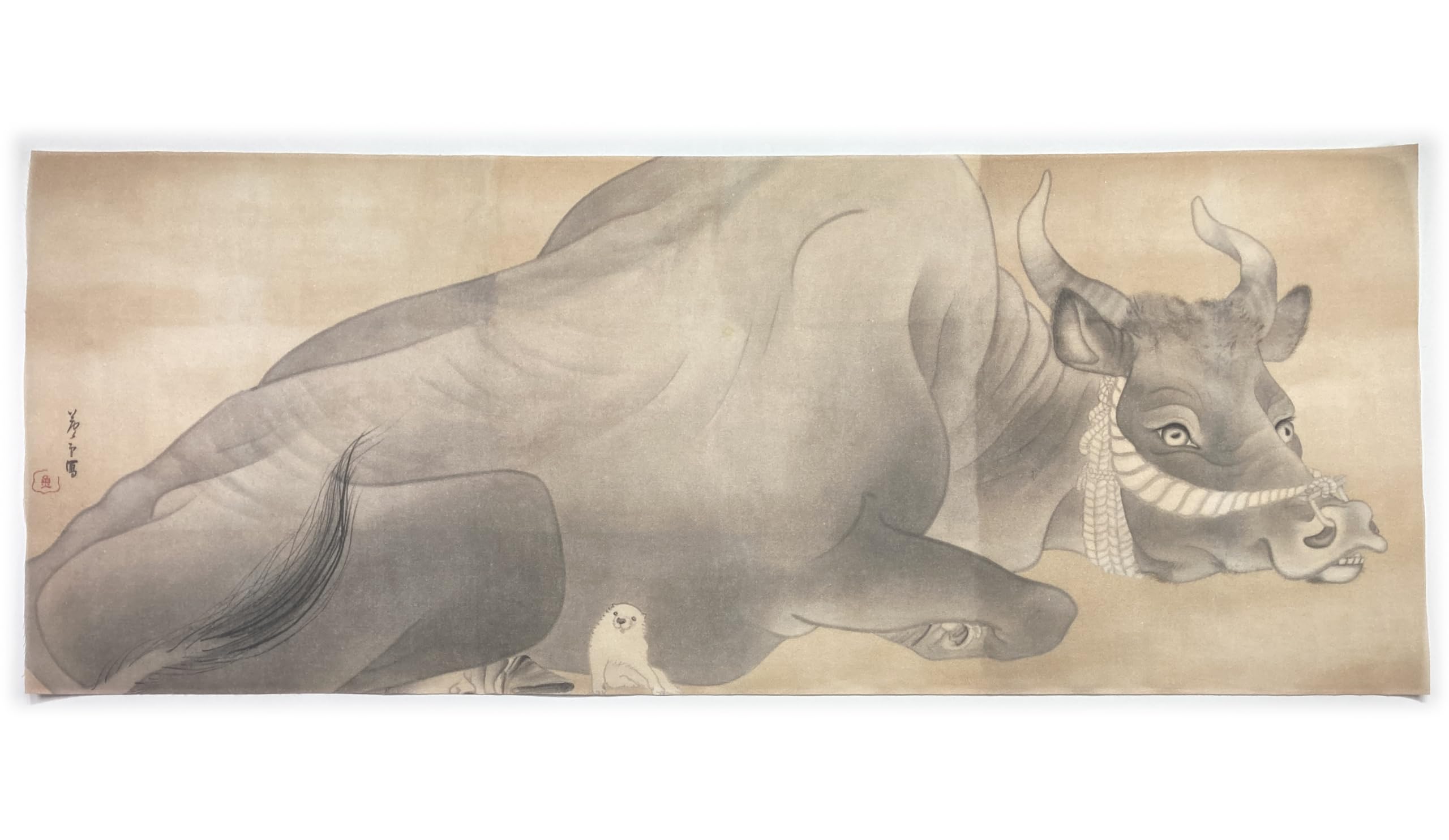 Hand Nagasawa Black Cows from the collection of ancient and modern Japan towel, Rosetsu, Screen,
Hand Nagasawa Black Cows from the collection of ancient and modern Japan towel, Rosetsu, Screen,